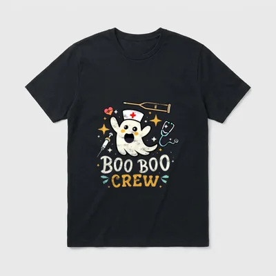 Halloween Nurse Costume Ghost Medic Doctor T-Shirt – Classic T-Shirt in Black