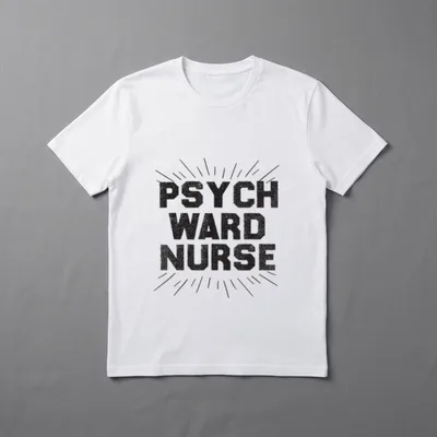 Psych Ward Nurse Costume Halloween RN T-Shirt – Classic T-Shirt in Black