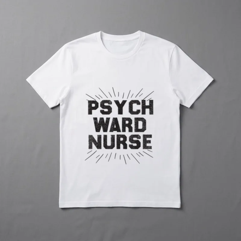 Psych Ward Nurse Costume Halloween RN T-Shirt – Classic T-Shirt in Black