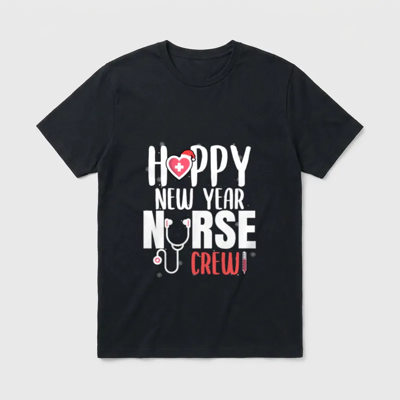 Happy New Year Nurse Crew Favorite T-Shirt – Classic T-Shirt in Black