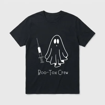 Ghost BOO-Tox Crew Nurse Injector Halloween T-Shirt – Classic T-Shirt in Black