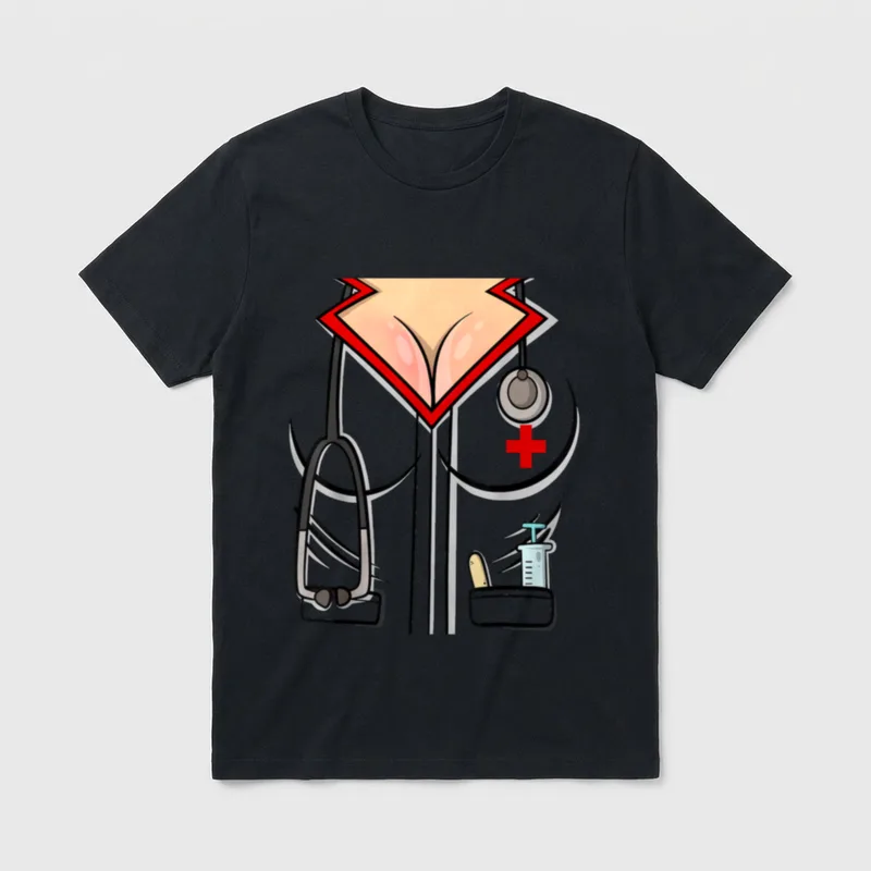 Sexy Nurse Halloween Costume T-Shirt – Classic T-Shirt in Black