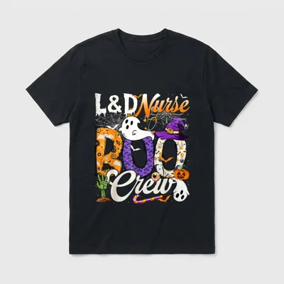 L D Nurse Boo Crew Halloween T-Shirt – Classic T-Shirt in Black