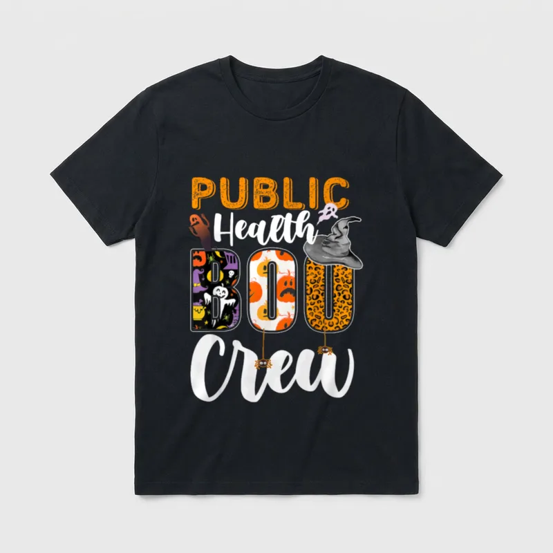 Public Health Boo Crew Halloween Matching T-Shirt – Classic T-Shirt in Black