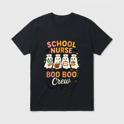 School Nurse Boo Boo Crew Halloween T-Shirt – Classic T-Shirt in Black