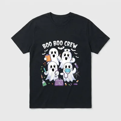 Boo Boo Crew Nurse Halloween Great T-Shirt – Classic T-Shirt in Black