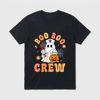 Boo Boo Crew Nurse Funny Girl T-Shirt – Classic T-Shirt in Black