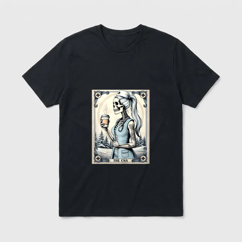 Certified Nurse Assistant Tarot Card CNA T-Shirt – Classic T-Shirt in Black