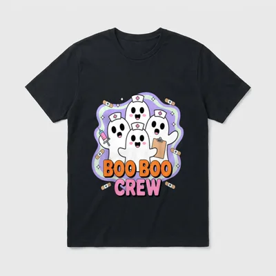Boo Boo Crew Halloween Ghost You're T-Shirt – Classic T-Shirt in Black