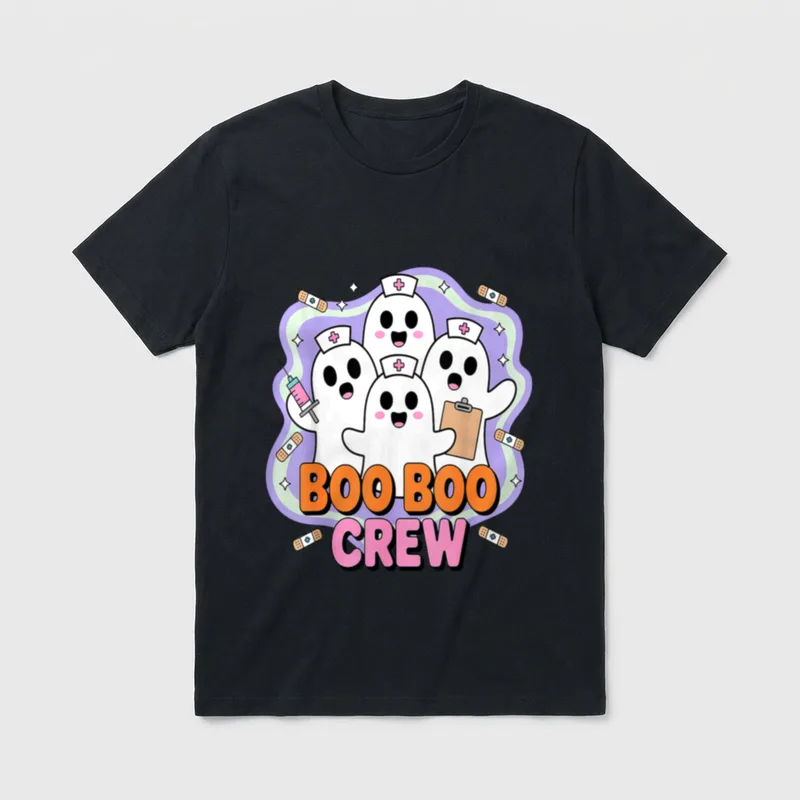 Boo Boo Crew Halloween Ghost You're T-Shirt – Classic T-Shirt in Black