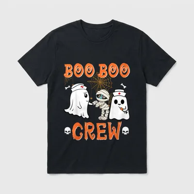 Boo Boo Crew Nurse Funny Lightweight T-Shirt – Classic T-Shirt in Black