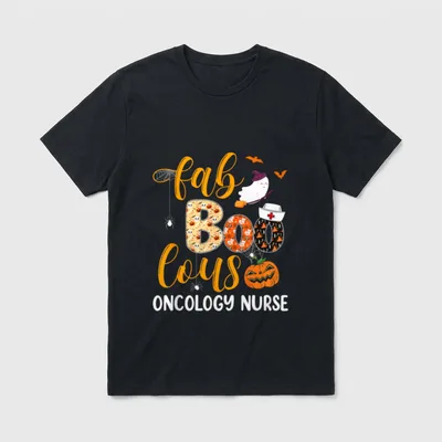 Fabulous Nurse Costume Faboolous Oncology Halloween T-Shirt – Classic T-Shirt in Black