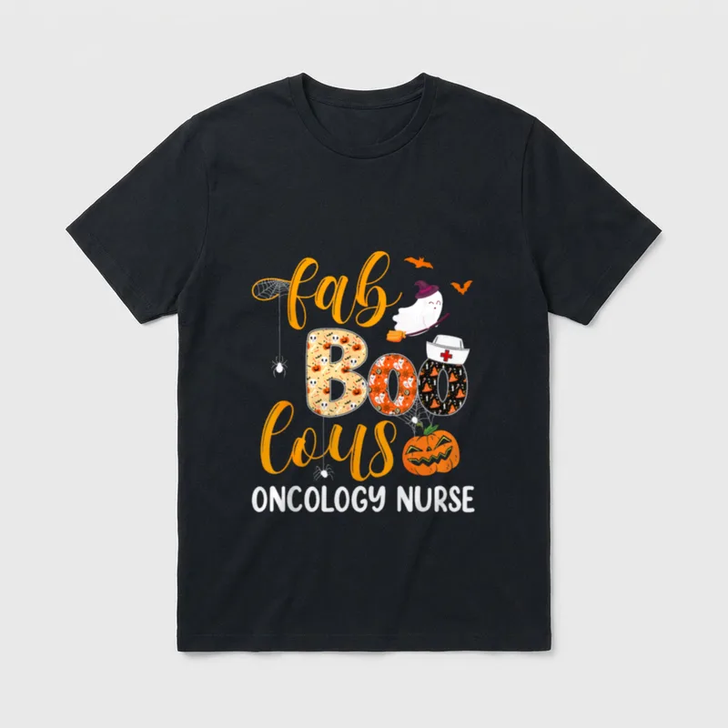 Fabulous Nurse Costume Faboolous Oncology Halloween T-Shirt – Classic T-Shirt in Black