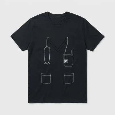 Easy Nurse Costume Body Headless T-Shirt – Classic T-Shirt in Black