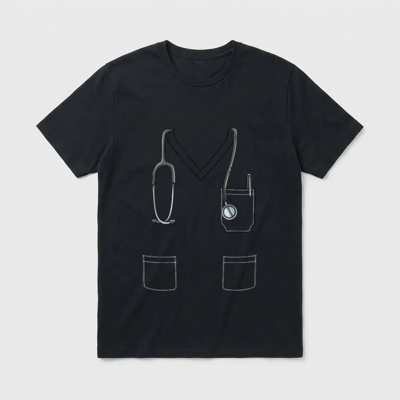 Easy Nurse Costume Body Headless T-Shirt – Classic T-Shirt in Black