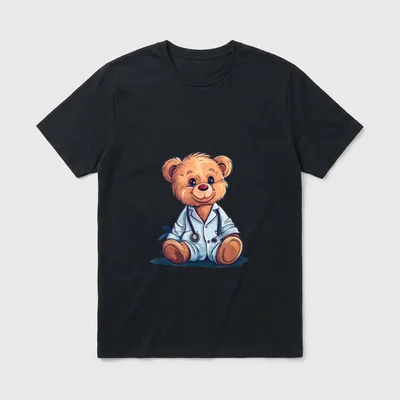 Fun Nurse Costume for Teddy Bear T-Shirt – Classic T-Shirt in Black