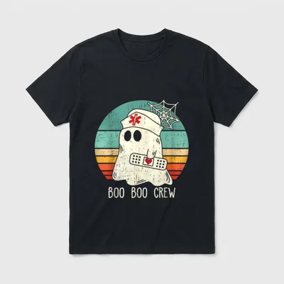 Boo Boo Crew Nurse Funny Costume T-Shirt – Classic T-Shirt in Black