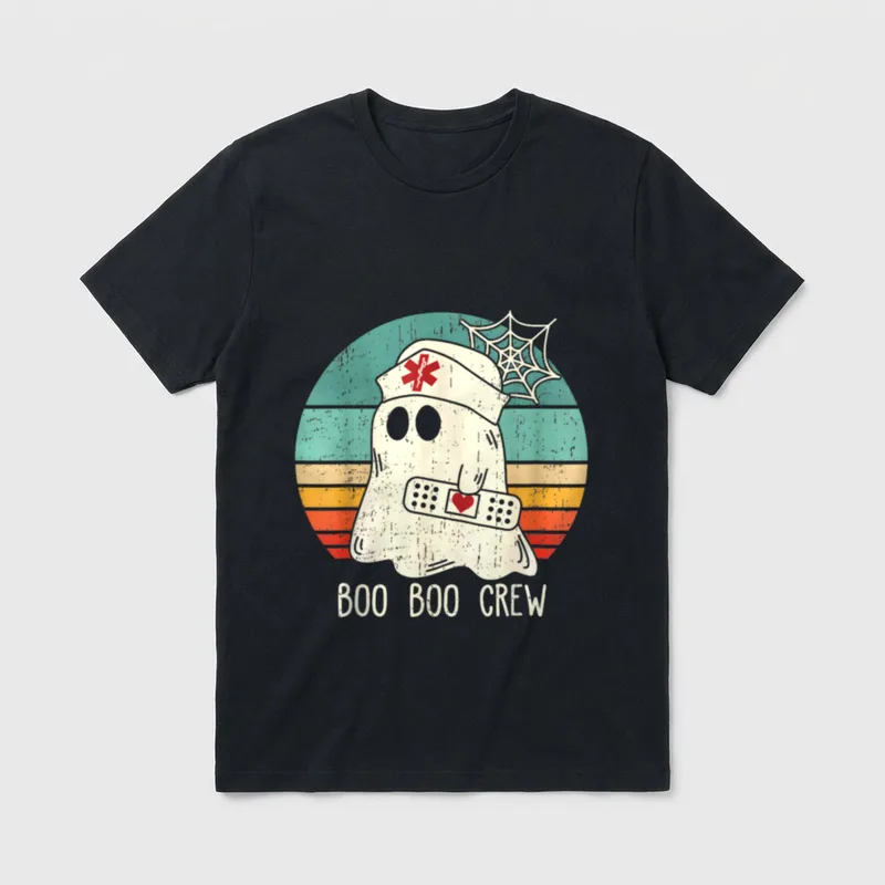 Boo Boo Crew Nurse Funny Costume T-Shirt – Classic T-Shirt in Black