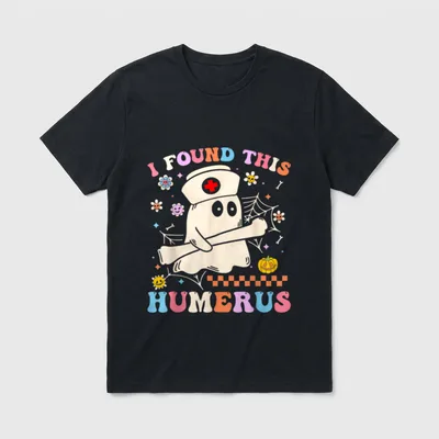 Groovy I Found This Humerus Halloween T-Shirt – Classic T-Shirt in Black