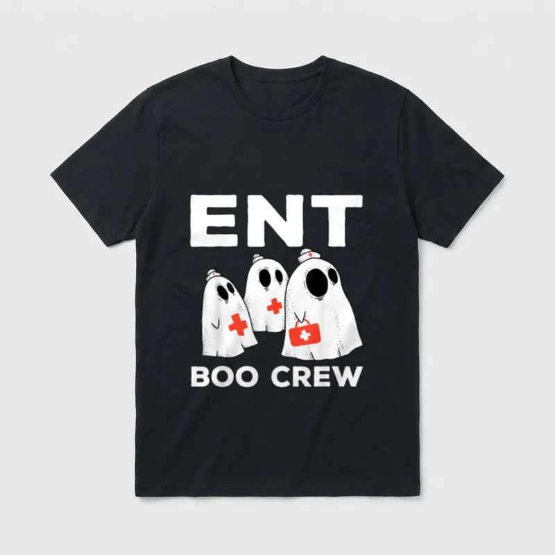 Spooky ENT Boo Crew Halloween Costume T-Shirt – Classic T-Shirt in Black