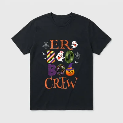 Boo Nurse Halloween Crew Costumes T-Shirt – Classic T-Shirt in Black