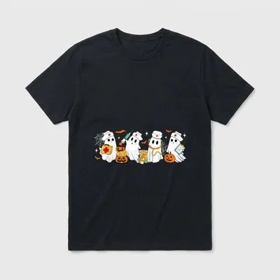 Boo Boo Crew Nurse Funny Retro T-Shirt – Classic T-Shirt in Black