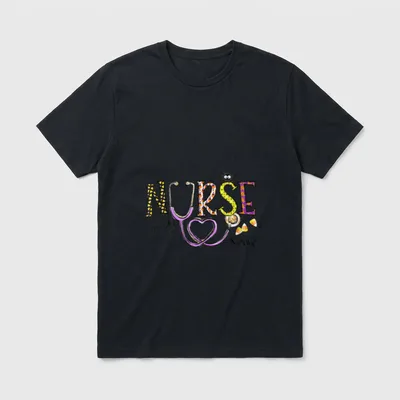 Neuro Nurse Halloween Costume Stethoscope Nursing T-Shirt – Classic T-Shirt in Black