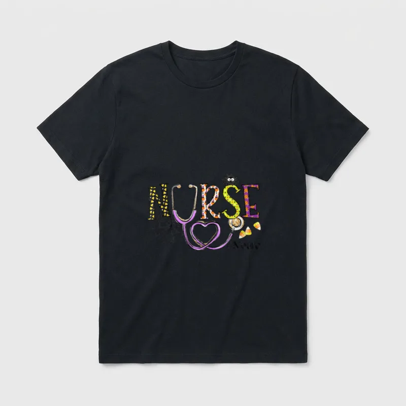Neuro Nurse Halloween Costume Stethoscope Nursing T-Shirt – Classic T-Shirt in Black