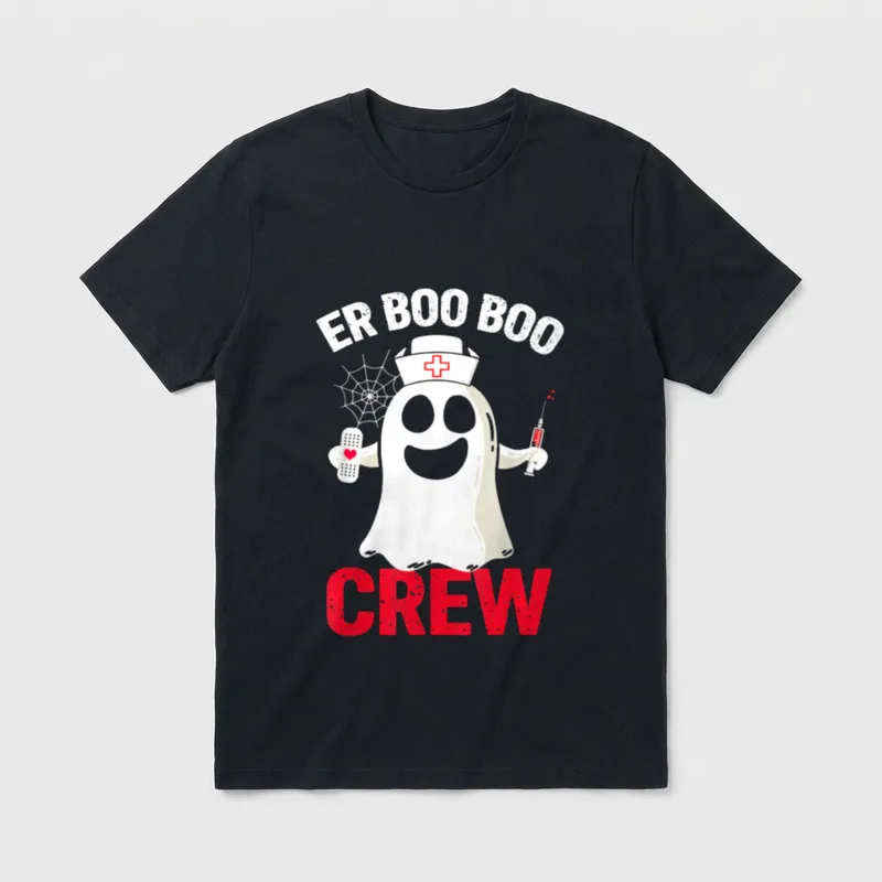 Halloween Nurse Party ER Boo Boo T-Shirt – Classic T-Shirt in Black