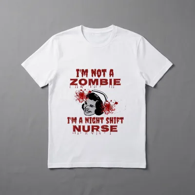 Zombie Nurse Halloween Costume for Night T-Shirt – Classic T-Shirt in Black