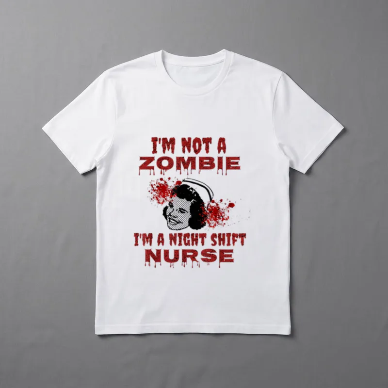 Zombie Nurse Halloween Costume for Night T-Shirt – Classic T-Shirt in Black