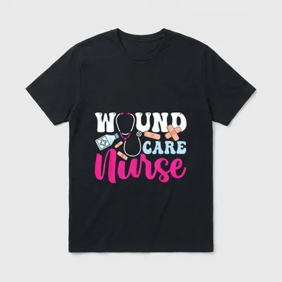 Wound Care Nurse WOCN Certified Registered T-Shirt – Classic T-Shirt in Black
