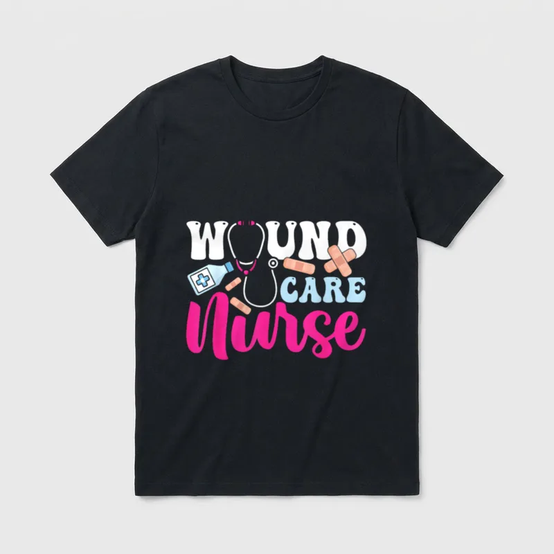 Wound Care Nurse WOCN Certified Registered T-Shirt – Classic T-Shirt in Black