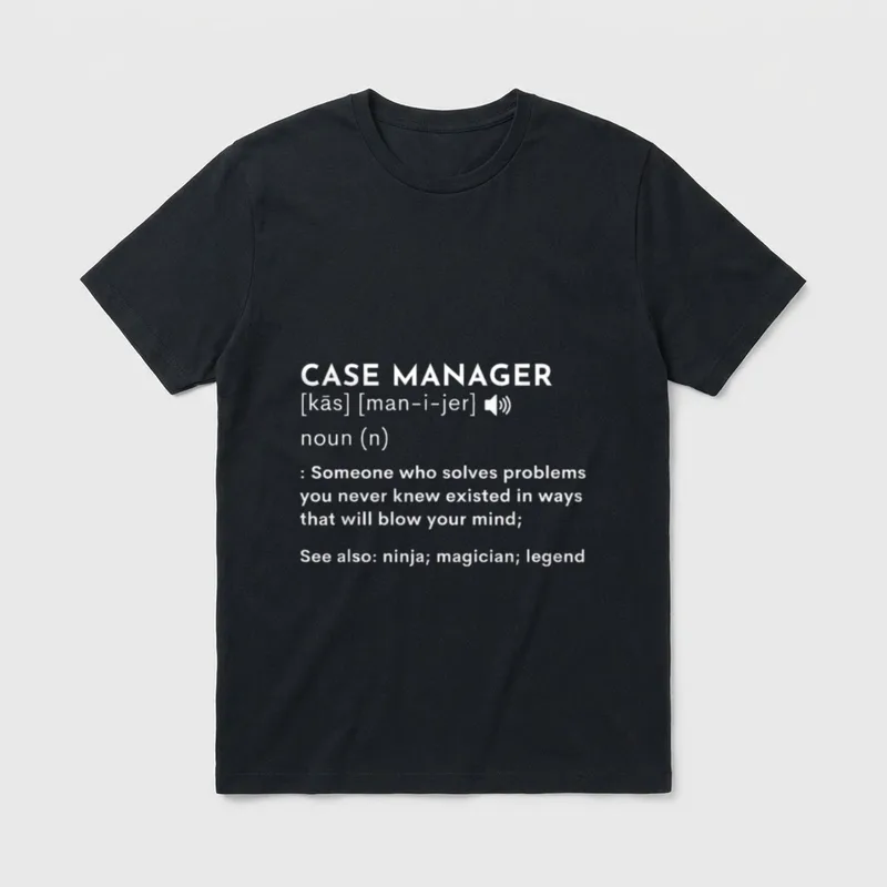 Manager Definition Healthcare Professional Nursing T-Shirt – Classic T-Shirt in Black