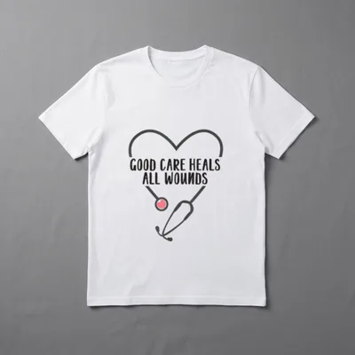 Wound Care Nurse Good Heals All T-Shirt – GOOD CARE HEALS ALL WOUNDS – Classic T-Shirt in Black