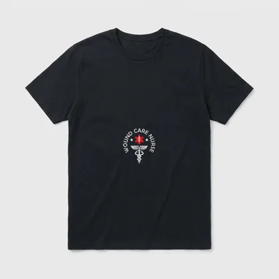 Wound Care Nurse Stethoscope Day Week T-Shirt – Classic T-Shirt in Black