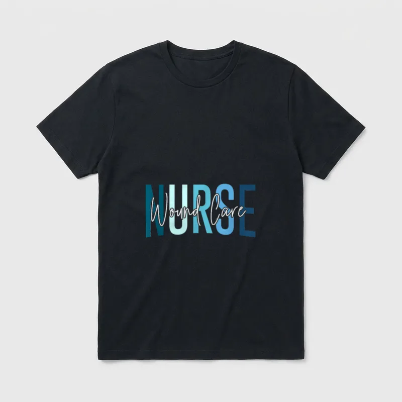 Wound Care Nurse Stethoscope Day Vintage T-Shirt – Classic T-Shirt in Black