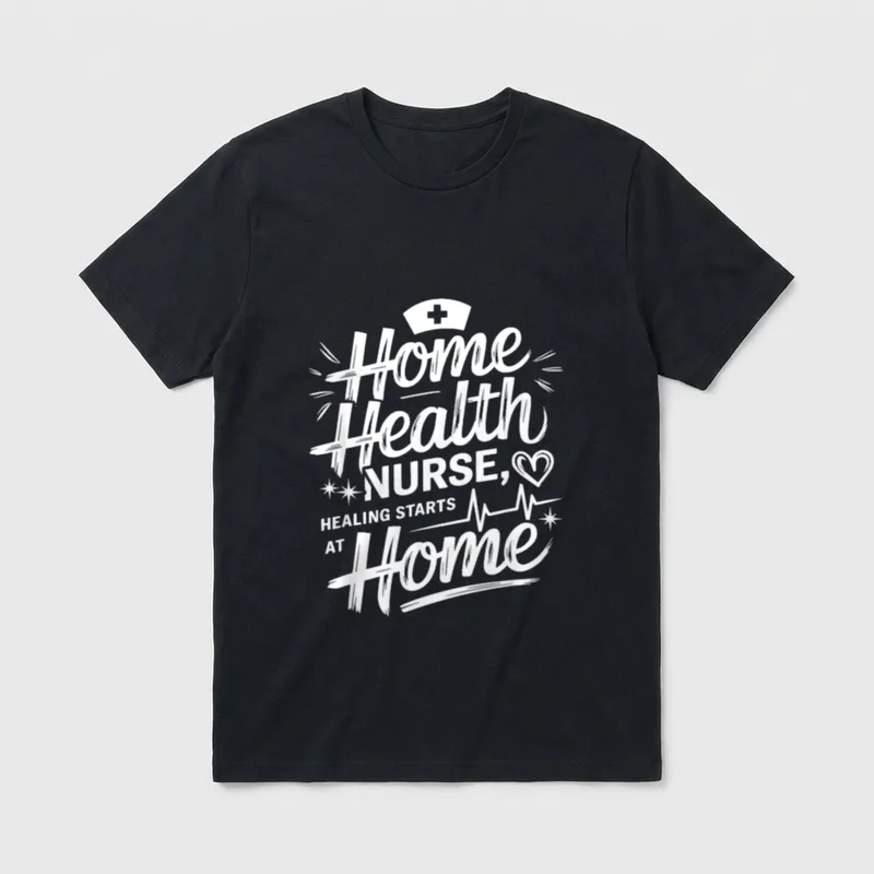 Home Health Nurse for Care Worker T-Shirt – Classic T-Shirt in Black