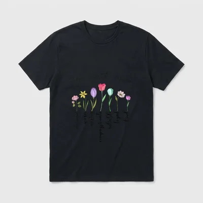 Home Health Nurse Floral T-Shirt – Classic T-Shirt in Black