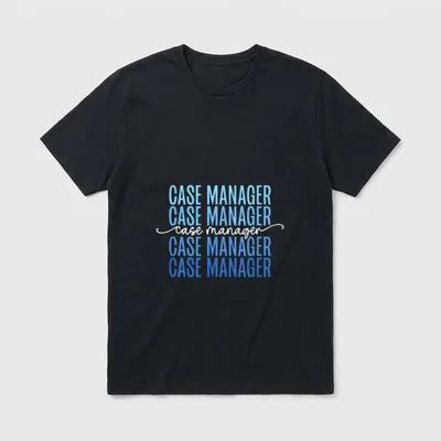 Case Manager Retro Nurse Healthcare Management T-Shirt – Classic T-Shirt in Black