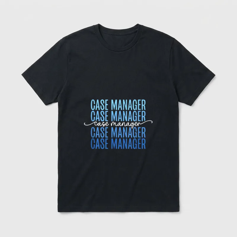 Case Manager Retro Nurse Healthcare Management T-Shirt – Classic T-Shirt in Black
