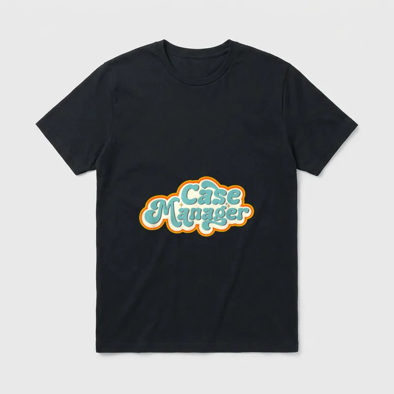 Case Manager Repeat Nurse Healthcare Management T-Shirt – Classic T-Shirt in Black