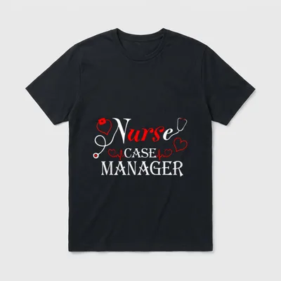 Stethoscope Nurse Case Manager T-Shirt – Classic T-Shirt in Black