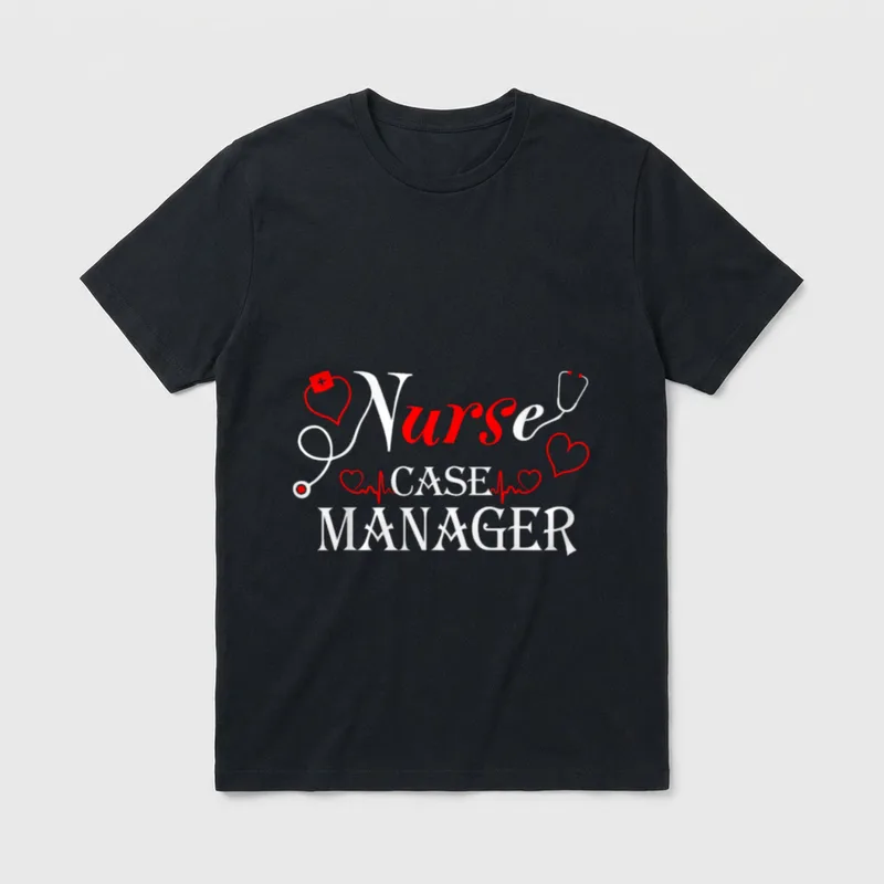 Stethoscope Nurse Case Manager T-Shirt – Classic T-Shirt in Black