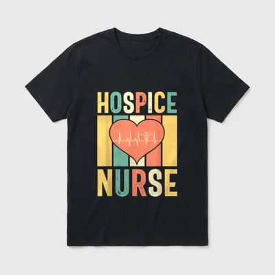 Hospice Nurse Palliative Care Nursing RN T-Shirt – Classic T-Shirt in Black