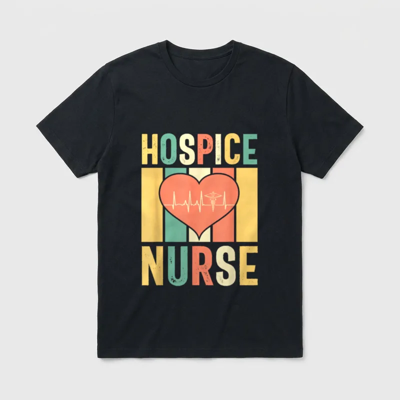 Hospice Nurse Palliative Care Nursing RN T-Shirt – Classic T-Shirt in Black