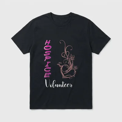 Hospice Volunteer Nurse T-Shirt – Classic T-Shirt in Black