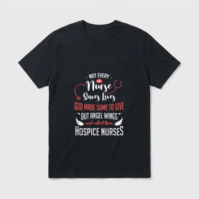 Hospice Nurse Stethoscope Palliative Care T-Shirt – Classic T-Shirt in Black