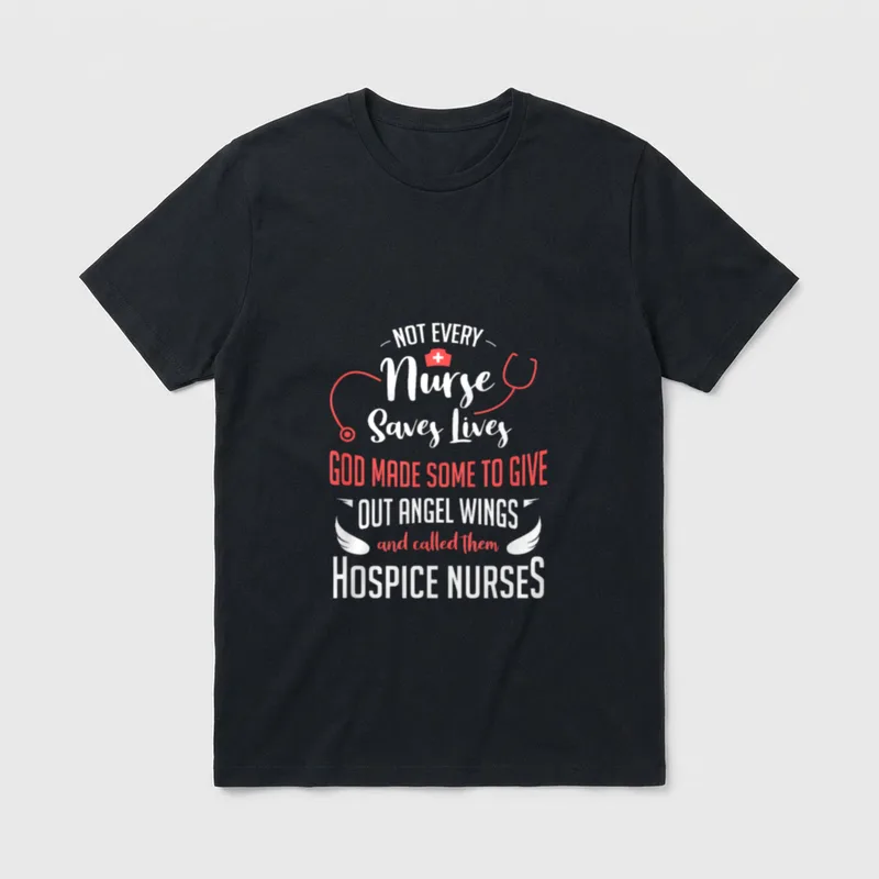 Hospice Nurse Stethoscope Palliative Care T-Shirt – Classic T-Shirt in Black