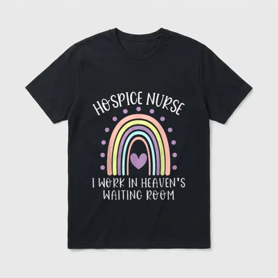 Heaven's Waiting Room Terminal Care Hospice T-Shirt – Classic T-Shirt in Black